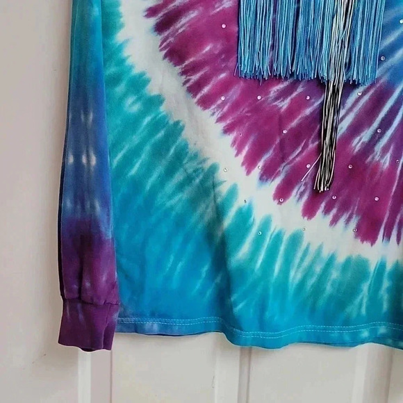 Super funky tie dyed top by Devin In Space - Picture 3 of 7